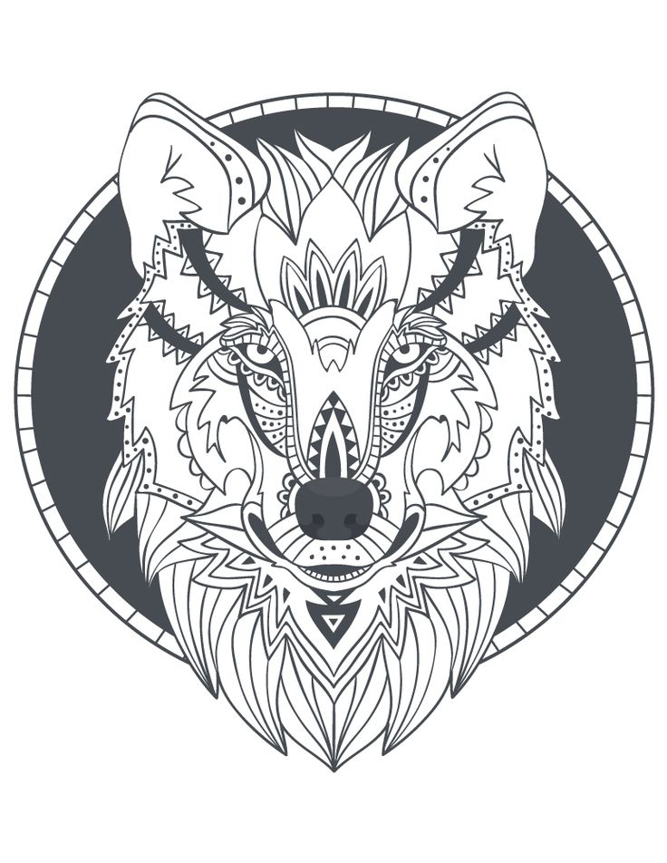 Épinglé Sur Coloriage D'Animaux – Animal Adult Coloring Page à Coloriage Mandala Loup Épinglé Sur Coloriage D'Animaux – Animal Adult Coloring Page à Coloriage Mandala Loup