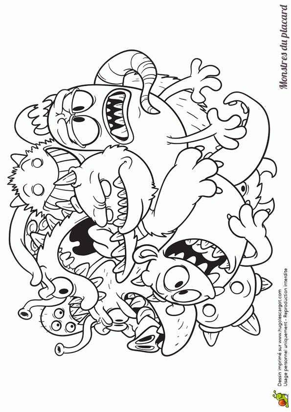 Épinglé Sur Coloriages D'Halloween concernant Ogre Coloriage Magique