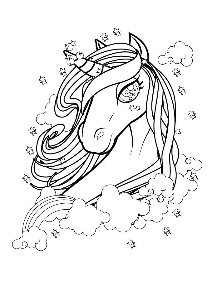 Épinglé Sur Unicorn 2 serapportantà Dessin A Colorier Facile Unicorn