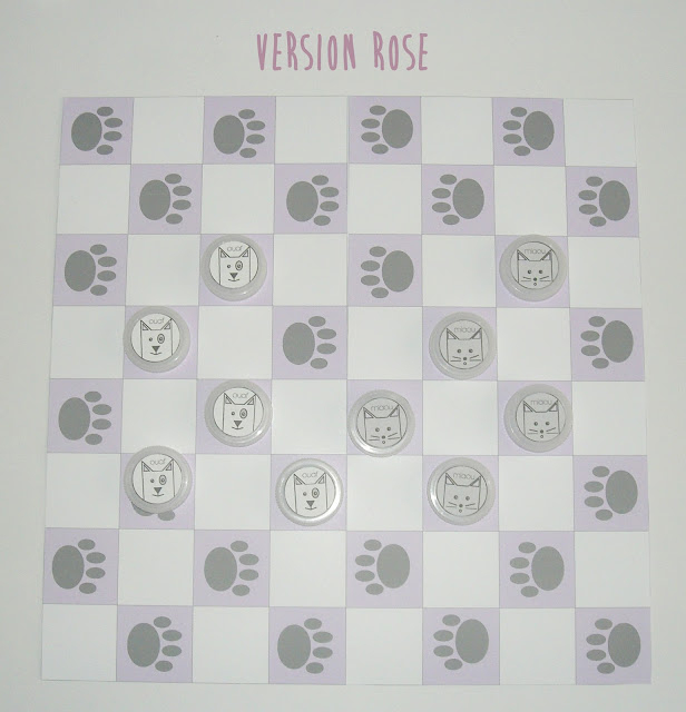 Gabulle In Wonderland: Diy Du Mercredi : Jeu De Dames Chiens Et Chats encequiconcerne Dessins De Damier Imprimables