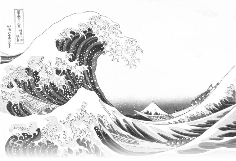Histoire D'Une Oeuvre / "La Vague" De Hokusai – Ecole Des Cèdres Quétigny concernant Coloriage Imprimer Vague