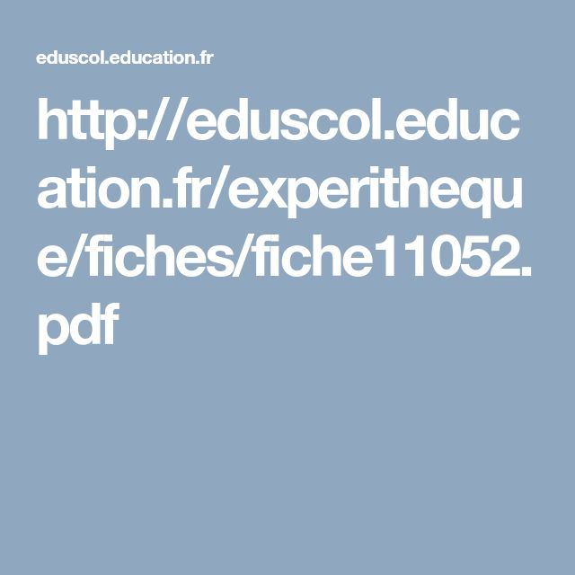 Http://Eduscol.education.fr/Experitheque/Fiches/Fiche11052.Pdf | Fiches serapportantà Eduscol