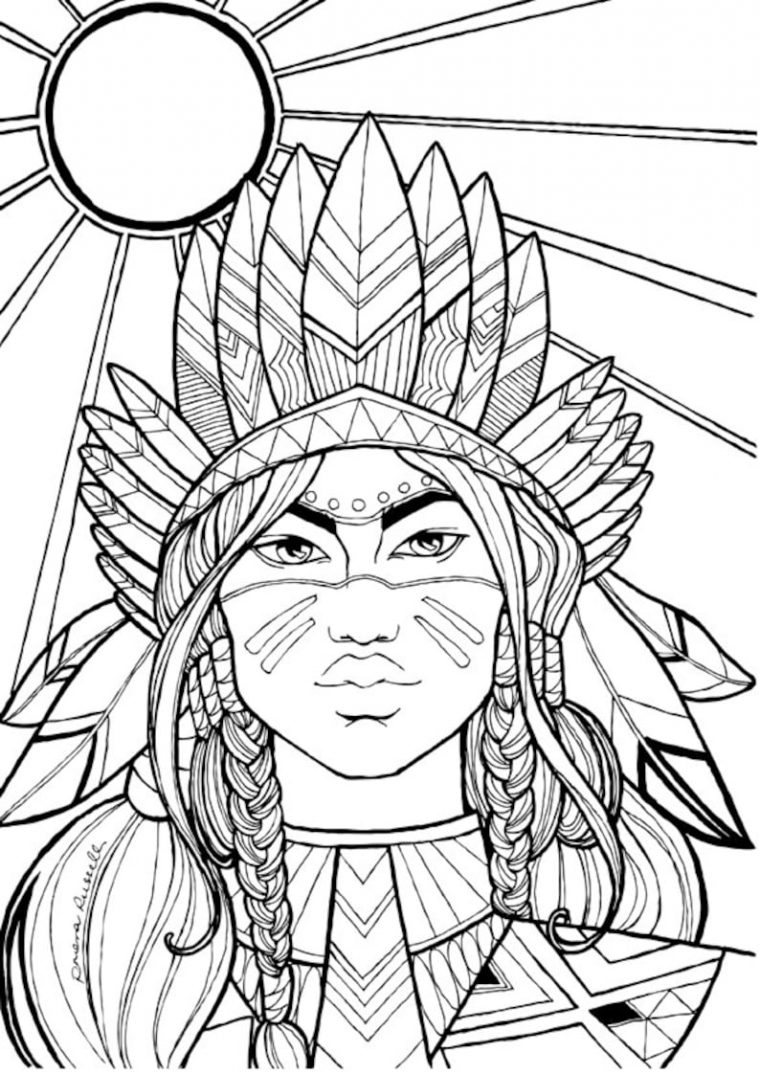 coloring pages native american coloring pages native american