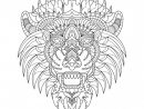 Illustration De Lion, Mandala Zentangle Dans Un Livre De Coloriage De encequiconcerne Coloriage Mandala Lion À Imprimer