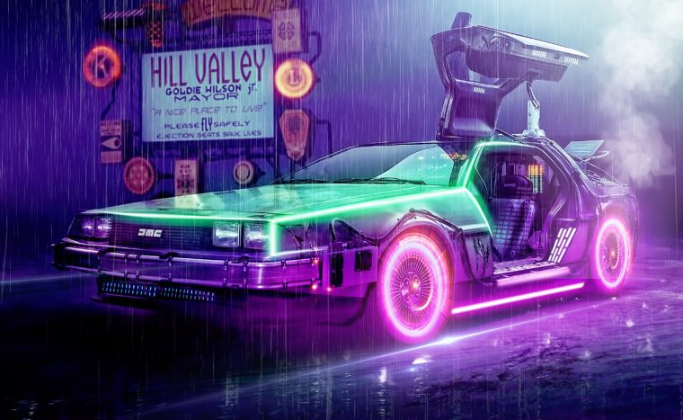 Incredible 80S Retro Style Delorean With A Bit Of A Tron Feel Too! By encequiconcerne Dessin Des Choose Au Futur