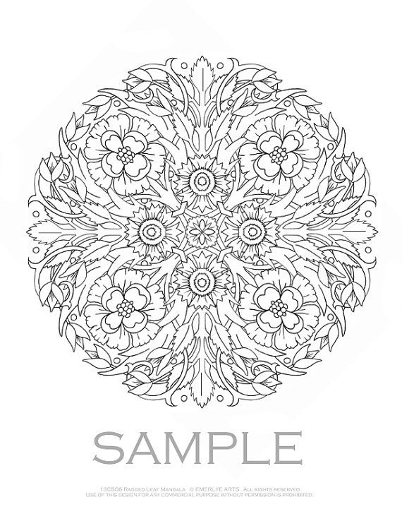 Jardin Fleurs Livre À Colorier Pour Les Adultes Par Emerlyearts (Avec concernant Coloriage Mandala Jardin