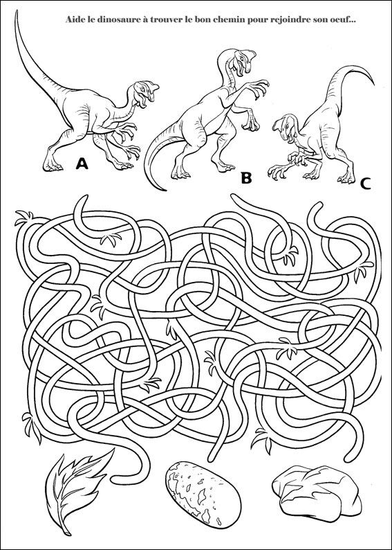 Jeu Du Labyrinthe Récré Kids | Coloriage Dinosaure, Dinosaure dedans Coloriage Maternelle Pdf 7 À Imprimer