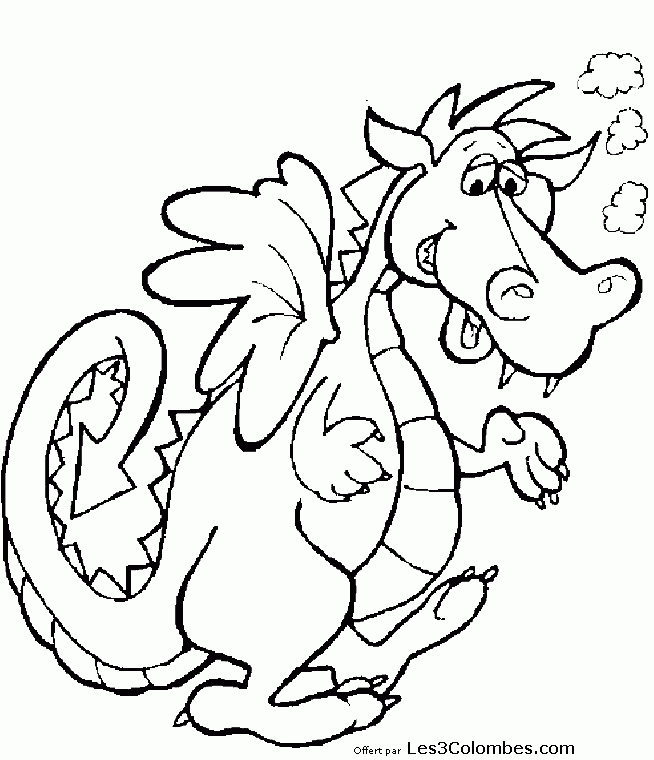 Jeu Sur Les Dragons En Maternelle – Recherche Google | Dragão Para concernant Dragon Coloriage Magique