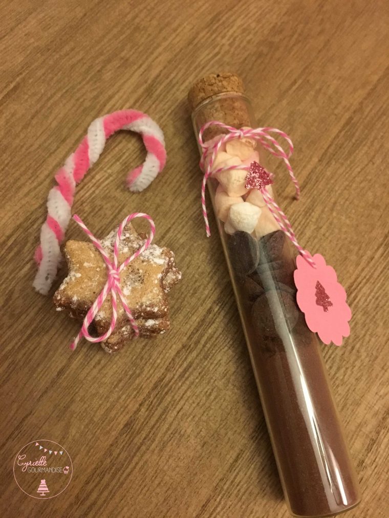 Joyeux Noel – Kit Chocolat Chaud – Cyrielle Gourmandise avec Image Sandwich Avec Petit Bonhomme Dedans