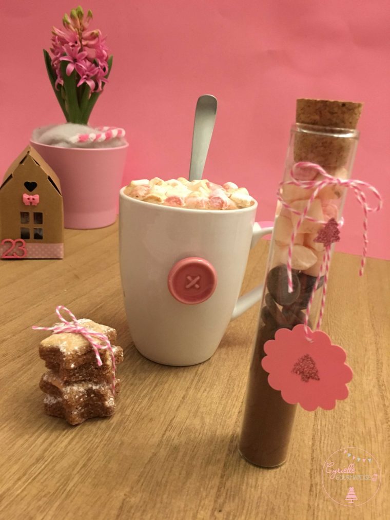 Joyeux Noel – Kit Chocolat Chaud – Cyrielle Gourmandise avec Image Sandwich Avec Petit Bonhomme Dedans