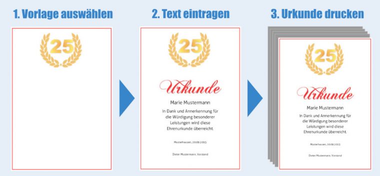 Jubiläumsurkunde Selbst Erstellen Und Drucken | Urkunden-Online.de avec Geburtstagsurkunden Kostenlos Ausdrucken