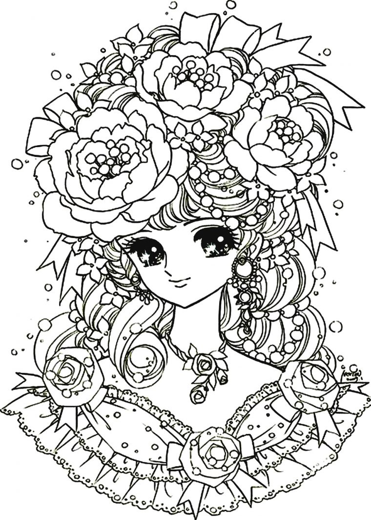 Kawaii Fleurs – Coloriage Kawaii – Coloriages Pour Enfants intérieur Dessin Pour Enfant A Imprimer