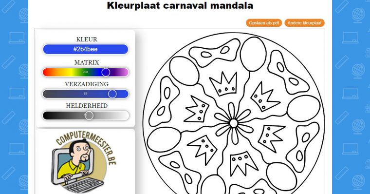 Kleurplaat Carnaval Mandala pour Coloriage Maternelle Pdf 6E
