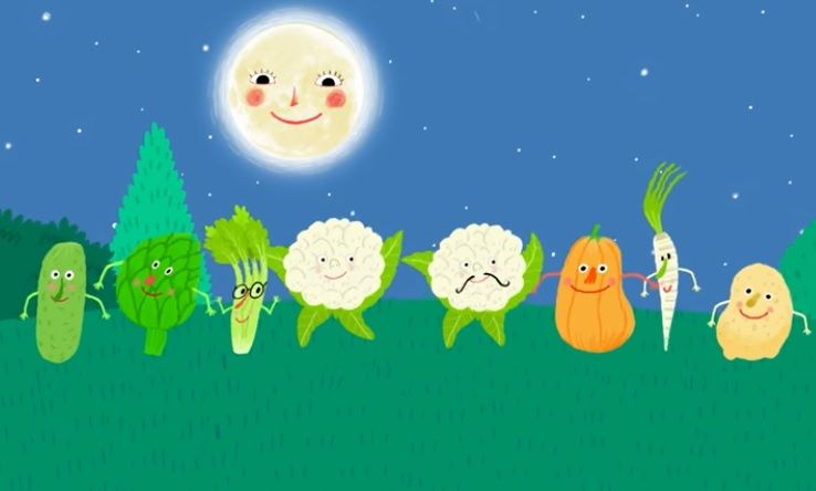 "La Ronde Des Légumes" En Vidéo Pour Les Enfants. Animée Par Les dedans Comptine Pour Enfant Enfant Fruit Et Legume