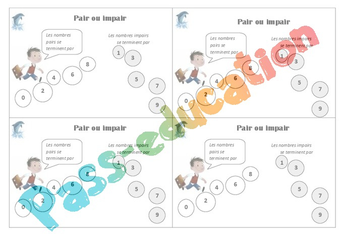 Leçon, Trace Écrite Pair Et Impair : Ce1 – Cycle 2 – Pass Education concernant Image De  Nombre Pair Et Impair A Imprimer