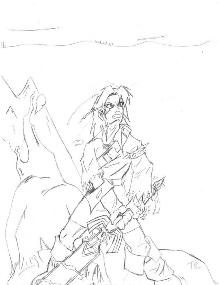 Legend Of Zelda- My Version By Koushi On Deviantart avec Disegni Da Colorare Manga Zelda Breath Of The Wild