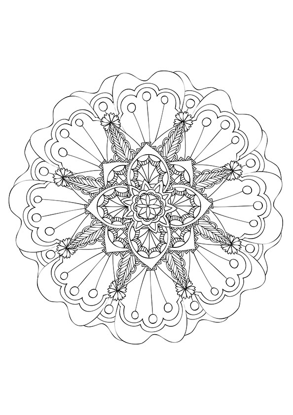 Les Coloriages Mandalas Du Dimanche | Creapassions encequiconcerne Coloriage Mandala Juin