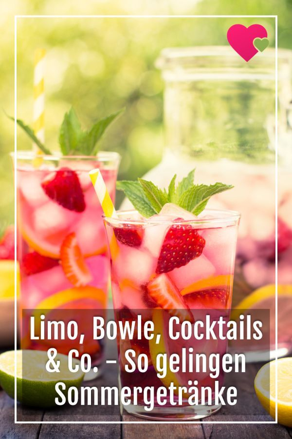 Limo, Bowle, Cocktails & Co. – So Machst Du Sommergetränke Ganz Leicht dedans Netmoms Rezepte