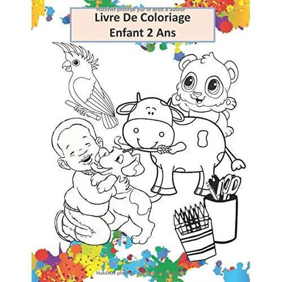 Livre De Coloriage Enfant 2 Ans: 108 Images À Colorier Les Animaux destiné Coloriage Animaux 2 Ans