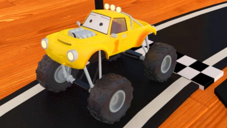 Lucas Le Petit Camion Construit Un Circuit De Course | Dessin Animé En pour Pipo Dessin Animac