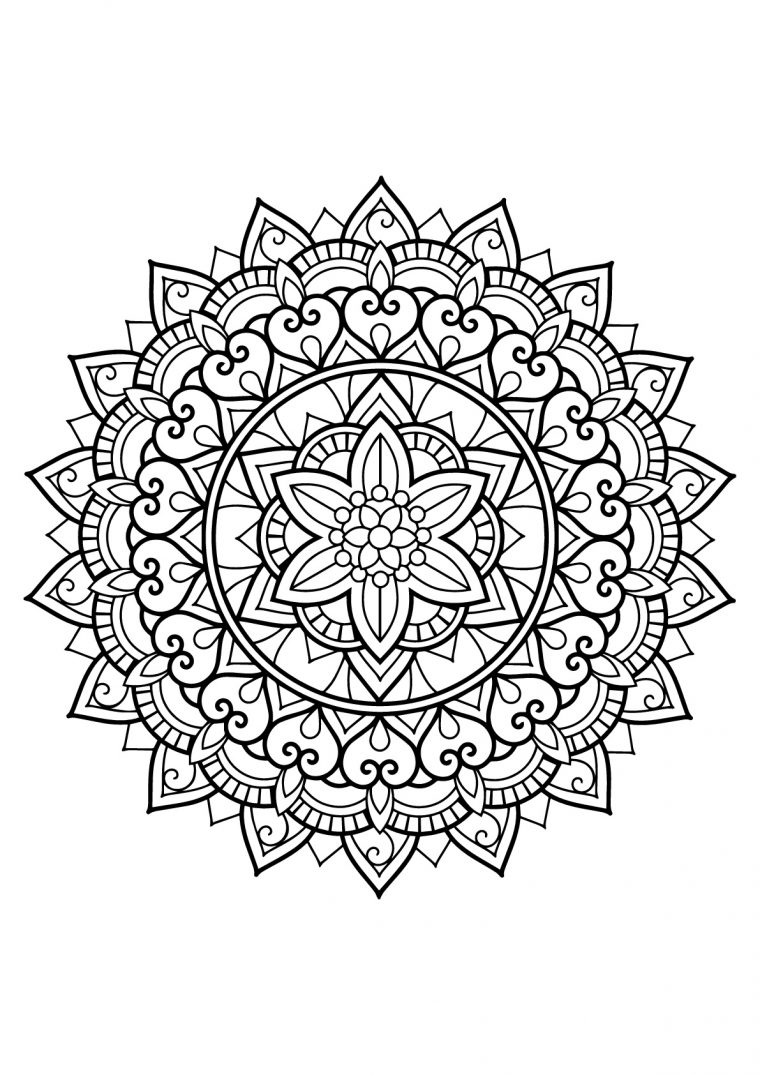 Mandala Complexe Livre Gratuit 29 – Coloriage Mandalas – Coloriages tout Jeux Coloriage Mandala