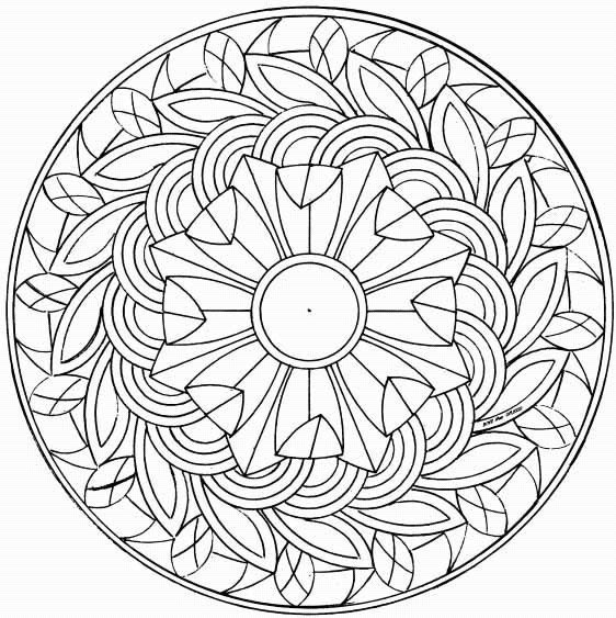 Mandala N°37 pour Jeux De Coloriage Mandala Pour Jouer