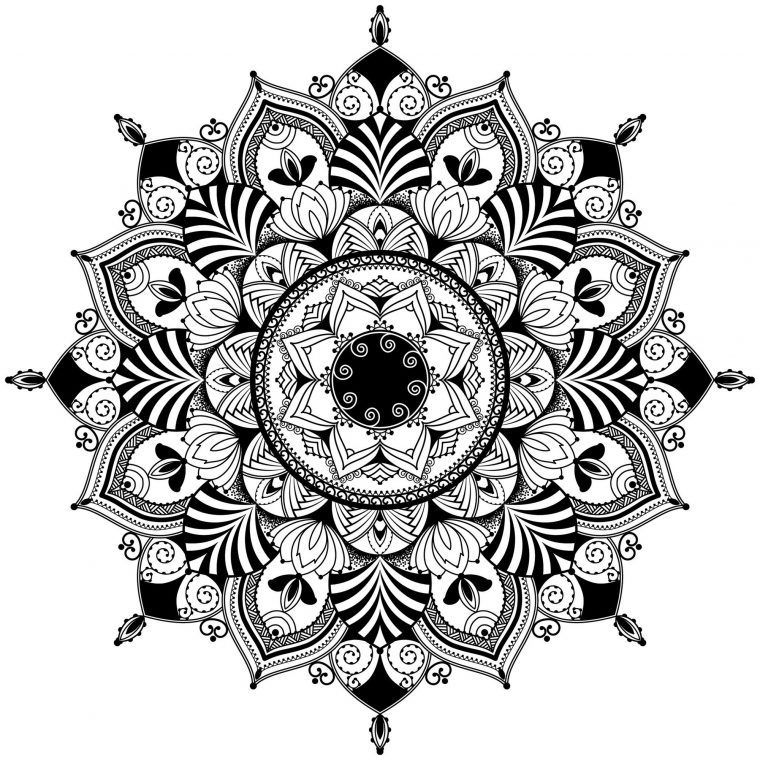 Mandala Zentangle – Mandalas – Coloriages Difficiles Pour Adultes tout Coloriage Kangourou Mandala
