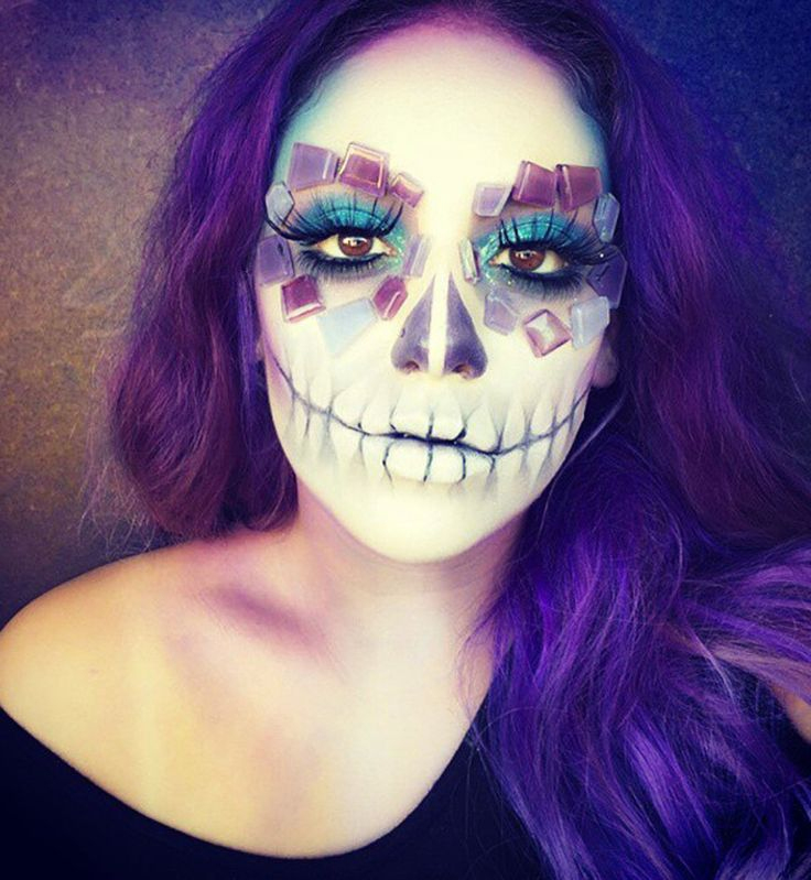 Maquillage D'Halloween : Le Sugar Skull Original | Maquillage Halloween avec Squelette Qui Fait Peur