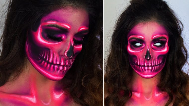 Maquillage D'Halloween Squelette : Tuto En 10 Étapes Faciles à Squelette Qui Fait Peur
