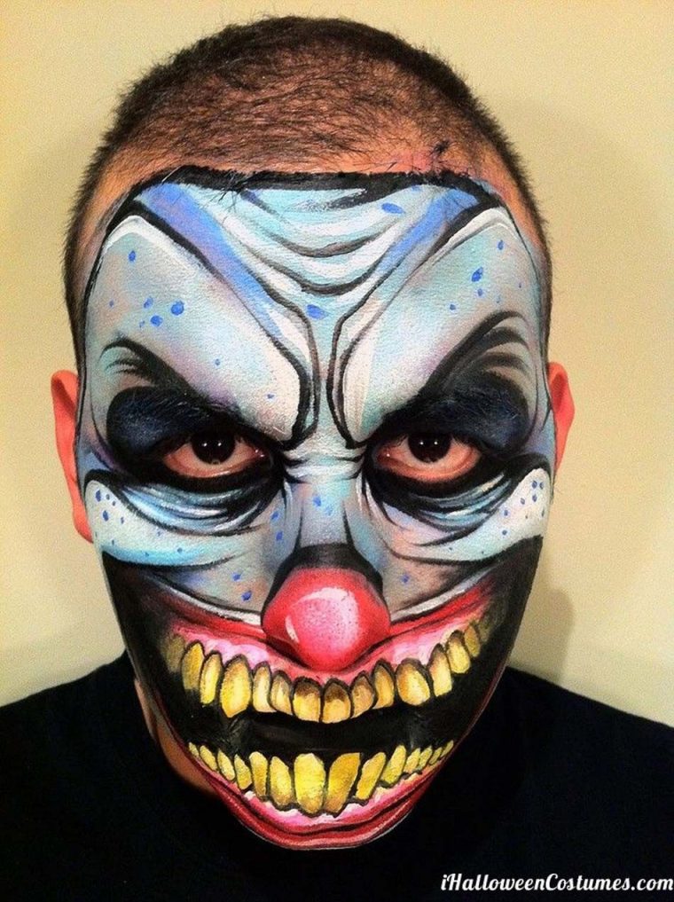 Maquillage Homme Halloween – 16 Idées Pour Réussir Une Transformation avec Squelette Qui Fait Peur