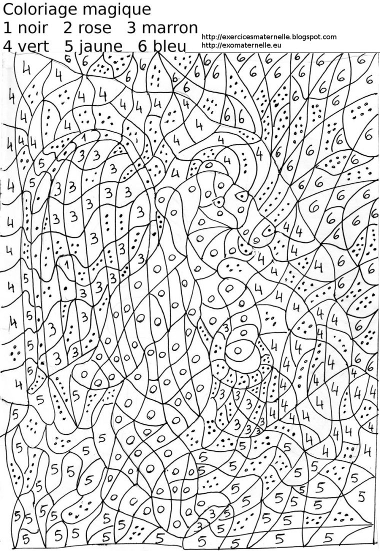 Maternelle: Coloriage Magique : Calinours Va Faire Les Courses intérieur Coloriage Magique Difficile