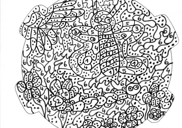 Maternelle: Coloriage Magique : Papillon Et Fleurs serapportantà Coloriage Magique Papillon