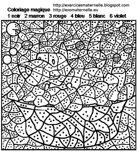 Maternelle: Coloriage Magique : Un Chien Au Bain dedans Coloriage Magique 5Ème Imprimer Gratuit Maternelle: Coloriage Magique : Un Chien Au Bain dedans Coloriage Magique 5Ème Imprimer Gratuit