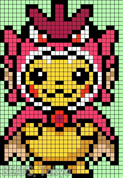 Meilleur Pour Dessin Pixel Art Pokemon Pikachu Deguise – Cuandono Haysalida avec Tuto Nymphali Pokacmon