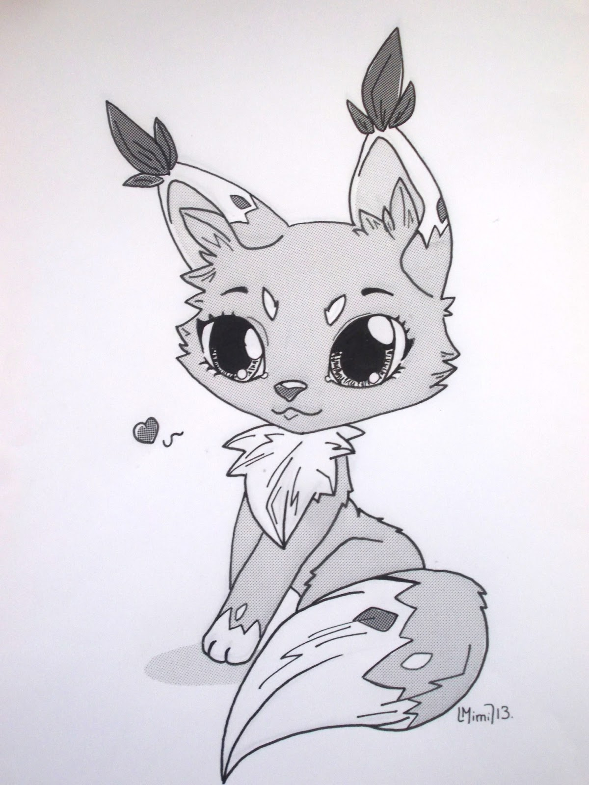 Mimidraw: Dessins Tramés pour Dessin A Colorier Facile Renard