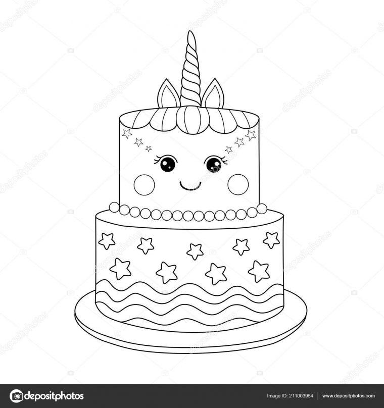 Modele Coloriage Gateau Anniversaire avec Dessin A Colorier Facile Unicornio Modele Coloriage Gateau Anniversaire avec Dessin A Colorier Facile Unicornio