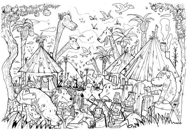 #Moncoloriageelle : La Savane – Elle | Coloriage Animaux, Coloriage pour Coloriage Animaux Gazelle