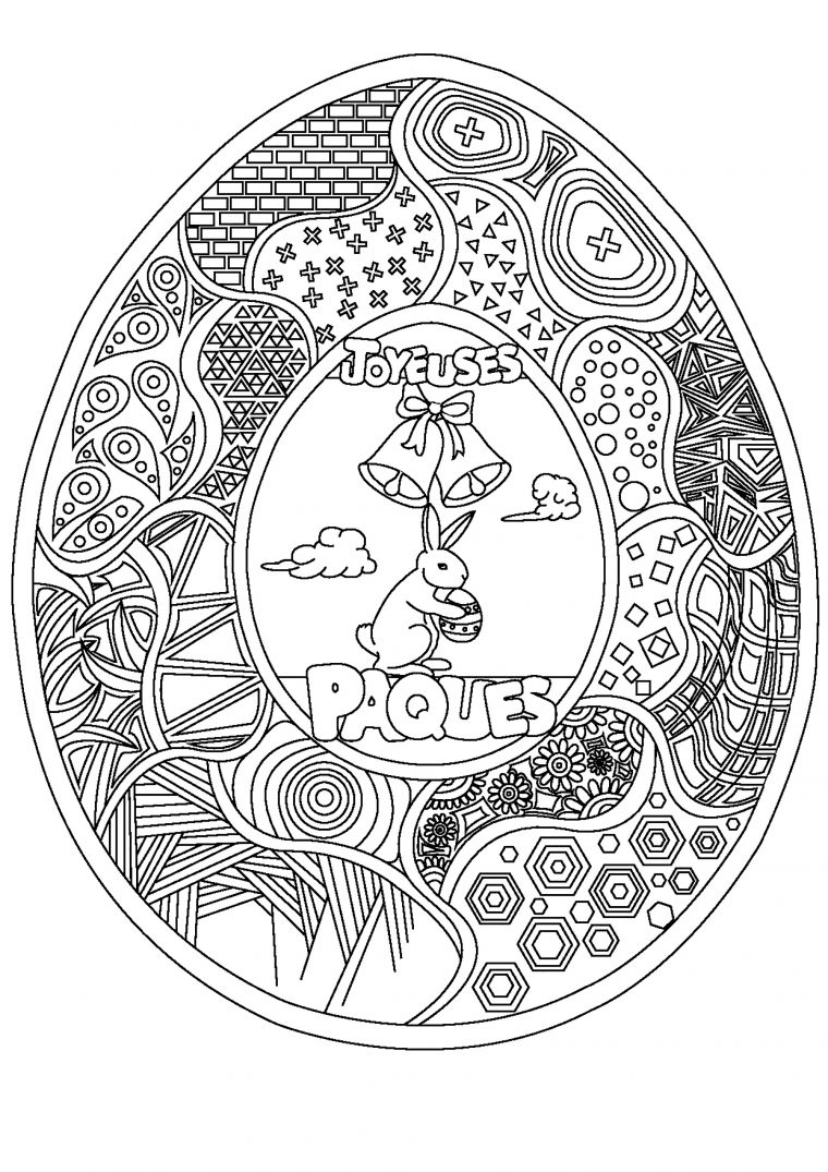 Oeuf De Pâques : Lapin Et Cloches – Pâques – Coloriages Difficiles Pour dedans Jeux De Coloriage De Mandala Pour Adulte Oeuf De Pâques : Lapin Et Cloches – Pâques – Coloriages Difficiles Pour dedans Jeux De Coloriage De Mandala Pour Adulte