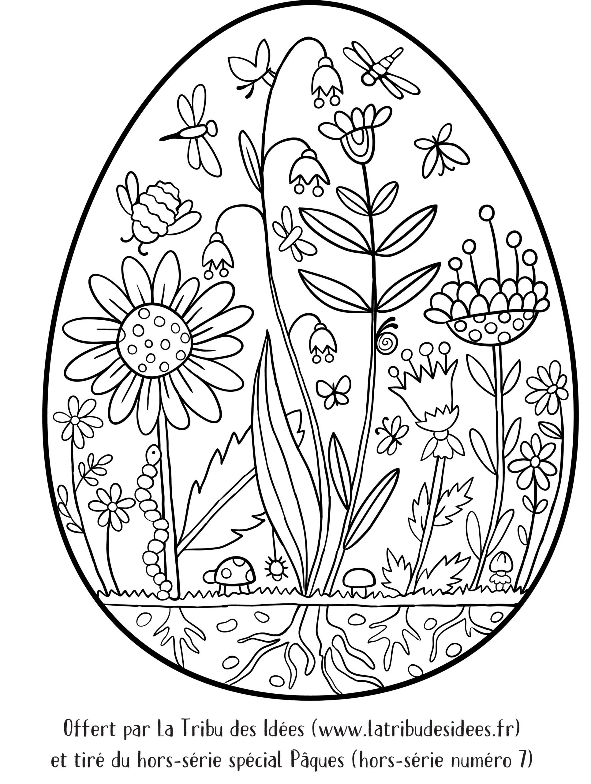 Pâques : Coloriage Gratuit À Imprimer serapportantà Coloriages Paques A Imprimer