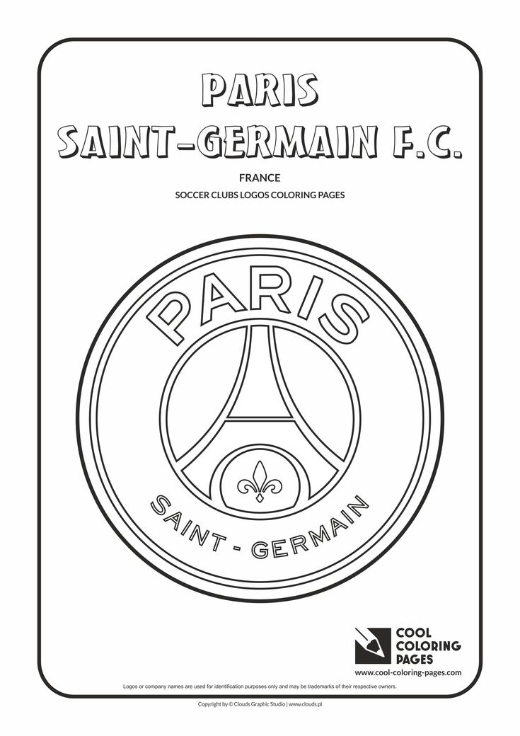 Paris Saint-Germain F.c. Logo Coloring Page | Coloriage Foot, Coloriage serapportantà Logo Arsenal A Imprimer