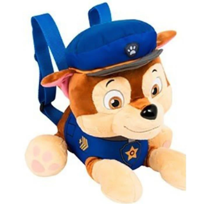 Paw Patrol – Petit Cartable Peluche Chase Pat'Patrouille – Achat tout Pat Patrouille Voiture De Chase Dessins