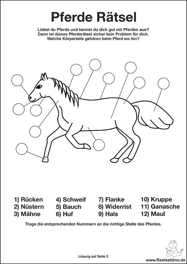 Pferde Rätsel Für Kinder | Pferd Kinder, Kindergeburtstag Pferde à Zungenbrecher Faur Kinder Zum Ausdrucken