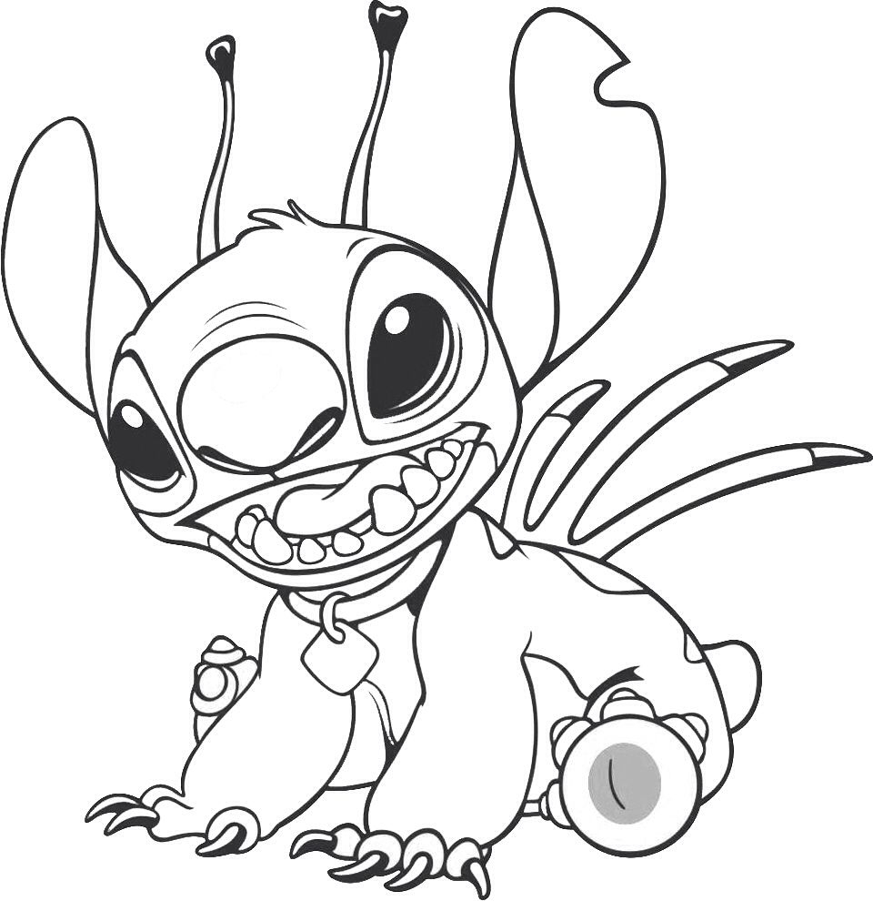 Pin By Joyous Sheree On Coloring Pages | Stitch Coloring Pages, Disney intérieur Disneycom Lilo And Stitch Coloring Pages