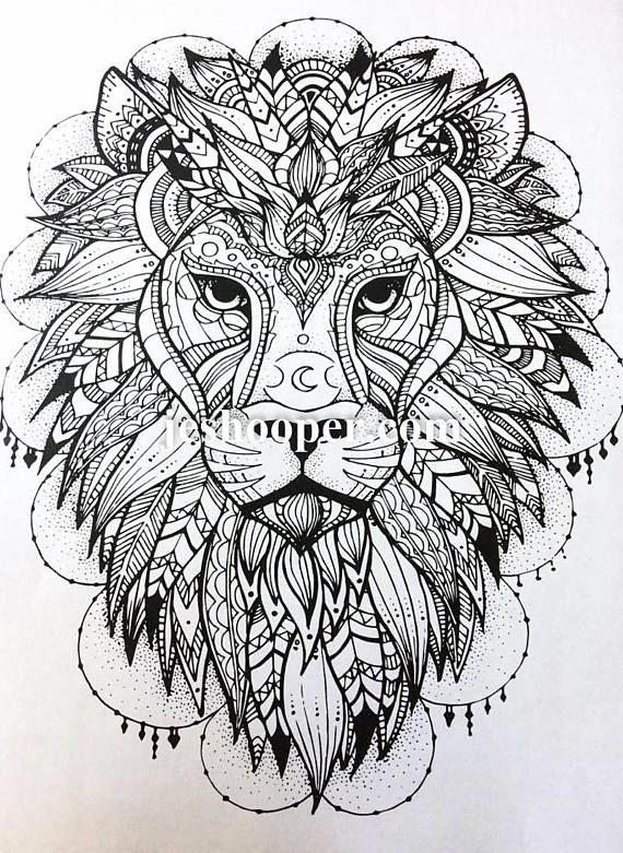 Pin On Animals – Patterned/Tangled avec Coloriage Mandala Lion Pin On Animals – Patterned/Tangled avec Coloriage Mandala Lion