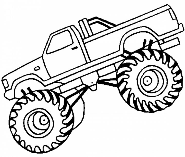 lifted trucks coloring pages