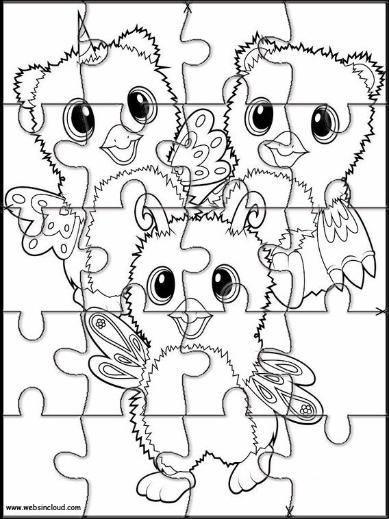 Puzzle À Imprimer Pour Enfants Hatchimals 8 | Coloriage Petshop, A à Ladybug A Decouper