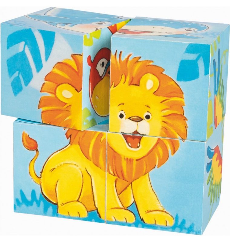 Puzzle De Cubes, Animaux Sauvages – Matériel Montessori dedans Maestromuigelangelsanjosedecalasaszblog 4Cm Les Animaux