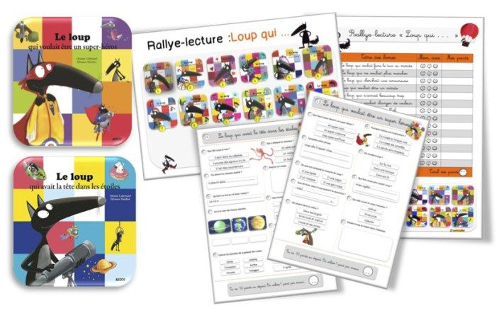 Rallye Lecture : Fiches « Le Loup Qui Voulait Être Un Super-Héros » Et avec Tapuscrit Le Loup Qui Voyageait Dans Le Temps