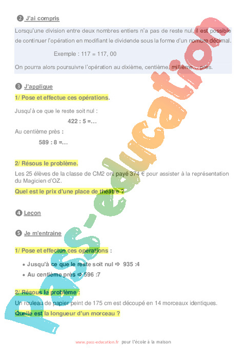 Semaine 35 - École À La Maison - Fiches : 4Eme Primaire encequiconcerne Coloriage Magique Fraction 4Eme
