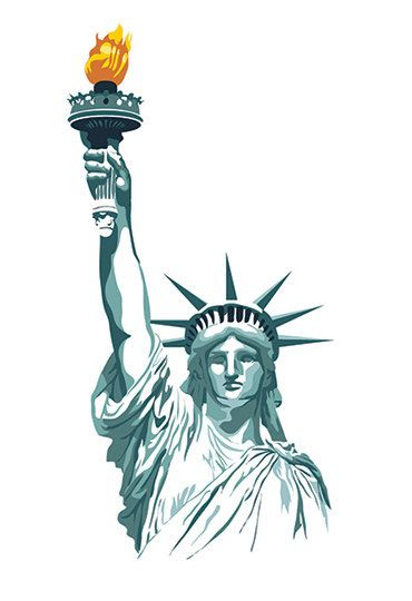 Statue Of Liberty Print | Statue Of Liberty Drawing, New York pour Statue De La Libertac Dessin